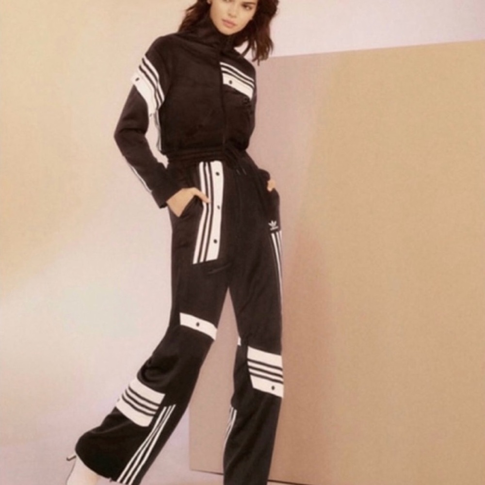 Adidas Women's Black and White Track Suit